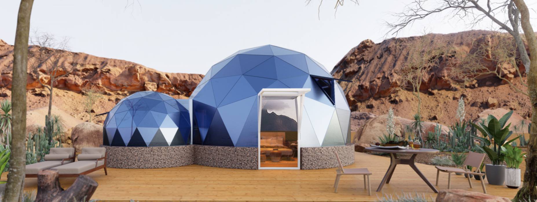 自流井区球形智能光伏玻璃星空房